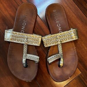 Gold sandals